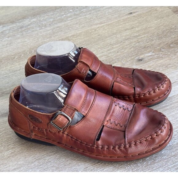 Pikolinos Men’s 42 EU 9 US Leather Fisherman Sandals Cognac Brown Preppy Island main image 7